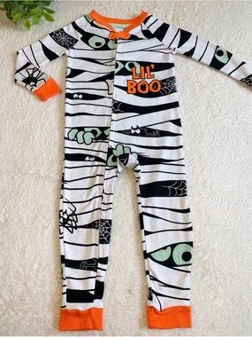 Celebrate Halloween Mummy Footless Romper / Pajamas 18M
